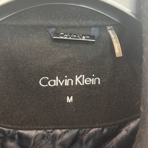 CALVIN KLEIN Classic Fit Wool Blended Overcoat - Medium - Picture 2 of 8